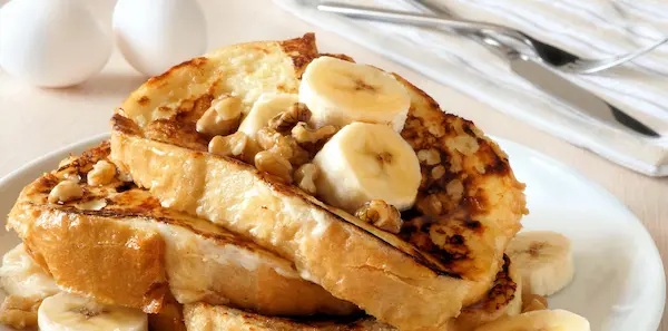 French toast cu banană